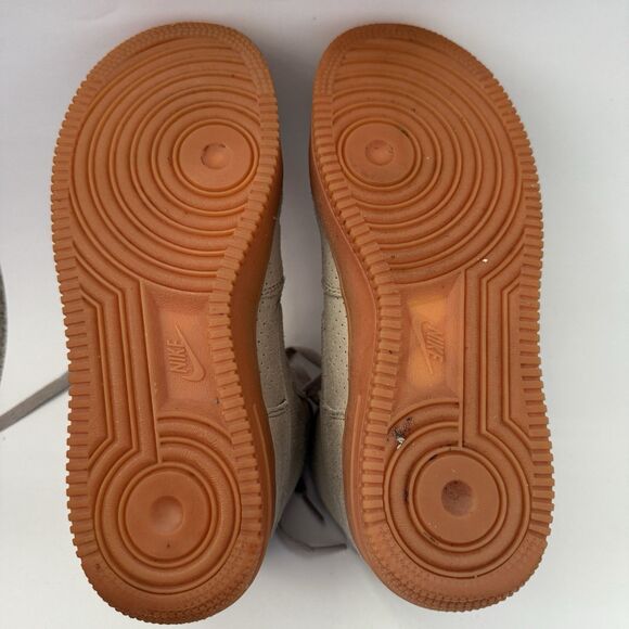 Nike Air Force 1 String High Top Sneakers Shoes Women 8 Suede Gum 749266-200 - Picture 10 of 10